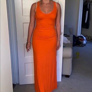 Orange maxi dress!